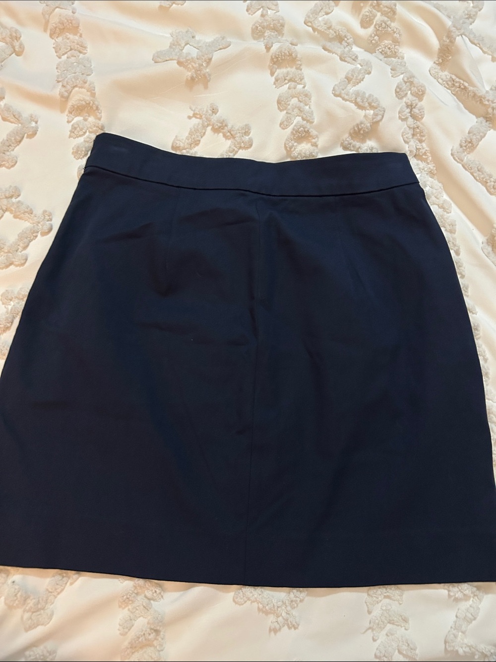 Everlane Navy Mini Skirt with Side Zip stretchy size 2 - Picture 4 of 8